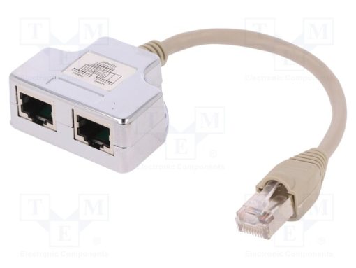 AT-AGCX2_Διακλάδωση; Κατ: 5; θωρακισμένα; RJ45 πρίζα χ 2