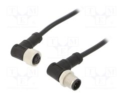 M12A04MR-12AFR-SD001_Καλώδιο: για αισθητήρες / αυτοματισμούς; PIN: 4; M12-M12; 1m; φύσα