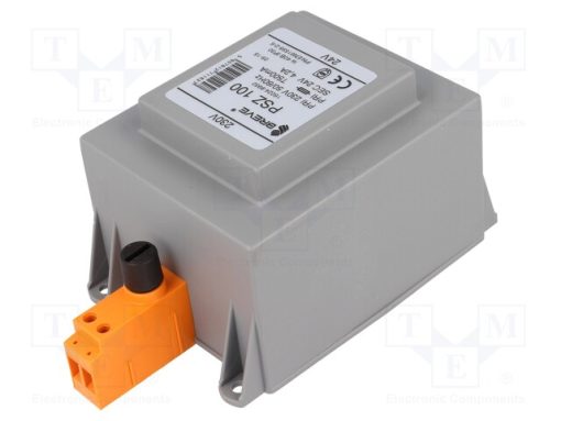 PSZ100/230/24V_Μετασχηματιστής: δικτύου; 100VA; 230VAC; 24V; για ράγα DIN; IP30