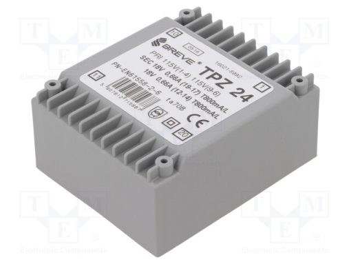 TPZ24/2*115/2*18V_Μετασχηματιστής: δικτύου; 24VA; 115VAC