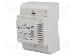 PSS63/230/12V_Μετασχηματιστής: δικτύου; 63VA; 230VAC; 12V; για ράγα DIN; IP30