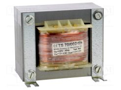 TS 70/002_Μετασχηματιστής: δικτύου; 70VA; 230VAC; 12V; 12V; 2