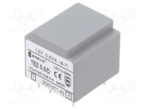 TEZ0.5/D230/12V_Μετασχηματιστής: χυτός; 0