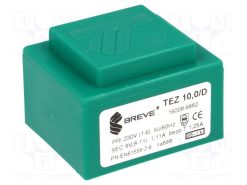 TEZ10/D230/9V_Μετασχηματιστής: χυτός; 10VA; 230VAC; 9V; 1111