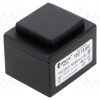 TEZ15.0/D230/15V_Μετασχηματιστής: χυτός; 15VA; 230VAC; 15V; 1A; PCB; IP00; A: 44mm