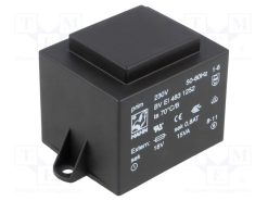 BV EI 483 1252_Μετασχηματιστής: χυτός; 15VA; 230VAC; 18V; 833mA; PCB; BVEI