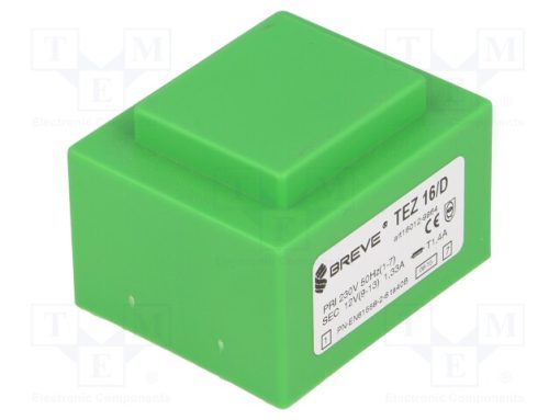 TEZ16/D230/12V_Μετασχηματιστής: χυτός; 16VA; 230VAC; 12V; 1333