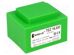 TEZ16/D230/24V_Μετασχηματιστής: χυτός; 16VA; 230VAC; 24V; 666