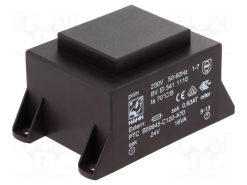 BV EI 541 1110_Μετασχηματιστής: χυτός; 16VA; 230VAC; 24V; 667mA; PCB; BVEI