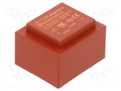 BV302S09010_Μετασχηματιστής: χυτός; 1VA; 230VAC; 9V; 111mA; PCB