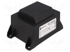 TEZ20/D230/12-12V_Μετασχηματιστής: χυτός; 20VA; 230VAC; 12V; 12V; 833