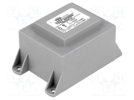 TSZZ20/008M_Μετασχηματιστής: χυτός; 20VA; 230VAC; 15V; 15V; 660mA; 660mA; PCB