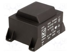 BV EI 601 1067_Μετασχηματιστής: χυτός; 20VA; 230VAC; 24V; 834mA; PCB; BVEI