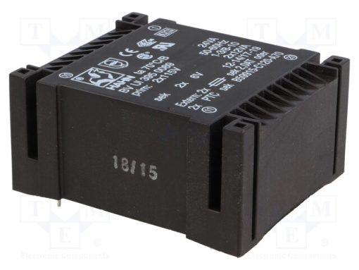 BV UI 395 0089_Μετασχηματιστής: χυτός; 24VA; 115VACx2; 6V; 6V; 2A; 2A; PCB; BVUI