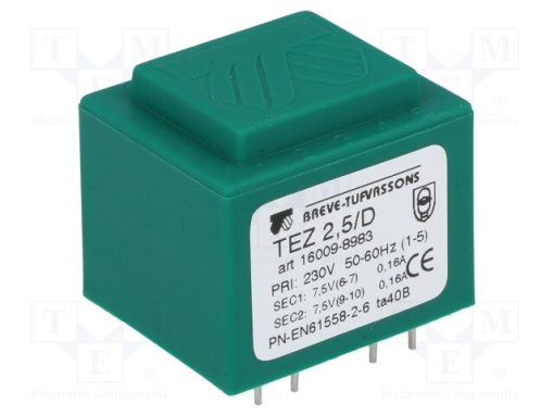 TEZ2.5/D230/7.5-7.5V_Μετασχηματιστής: χυτός; 2