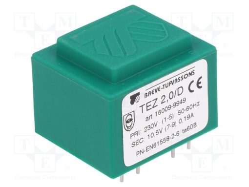 TEZ2/D230/10.5V_Μετασχηματιστής: χυτός; 2VA; 230VAC; 10