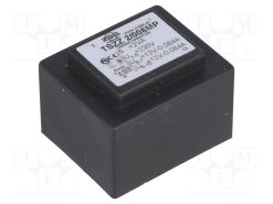 TSZZ2/008MP_Μετασχηματιστής: χυτός; 2VA; 230VAC; 12V; 12V; 80mA; 80mA; PCB; IP00