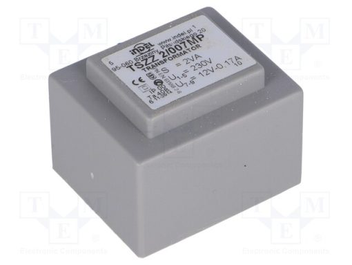 TSZZ2/007MP_Μετασχηματιστής: χυτός; 2VA; 230VAC; 12V; 160mA; PCB; IP00; A: 32