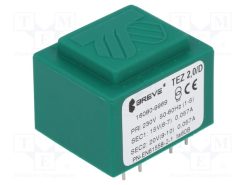 TEZ2/D230/15-20V_Μετασχηματιστής: χυτός; 2VA; 230VAC; 15V; 20V; PCB; IP00; A: 28mm