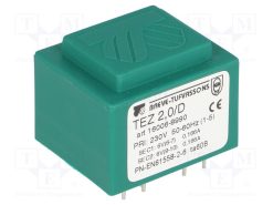 TEZ2/D230/6-6V_Μετασχηματιστής: χυτός; 2VA; 230VAC; 6V; 6V; 166