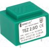 TEZ2/D400/24V_Μετασχηματιστής: χυτός; 2VA; 400VAC; 24V; PCB; IP00; A: 28mm; Β: 33mm