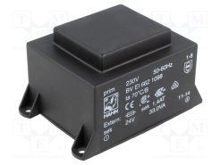 BV EI 662 1098_Μετασχηματιστής: χυτός; 33VA; 230VAC; 24V; 1375mA; PCB; BVEI