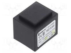 TEZ3.0/D230/15V TA40_Μετασχηματιστής: χυτός; 3VA; 230VAC; 15V; 200mA; PCB; IP00; A: 28mm