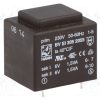 BV EI 305 2055_Μετασχηματιστής: χυτός; 3VA; 230VAC; 6V; 6V; 250mA; 250mA; PCB; BVEI