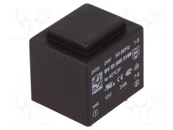 BV EI 305 3189_Μετασχηματιστής: χυτός; 3VA; 24VAC; 12V; 250mA; PCB; BVEI