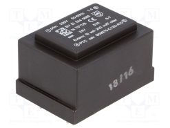 BV EI 344 0065_Μετασχηματιστής: χυτός; 5VA; 230VAC; 24V; 208mA; PCB; BVEI