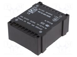 BV UI 303 0228_Μετασχηματιστής: χυτός; 6VA; 115VACx2; 12V; 12V; 250mA; 250mA; PCB