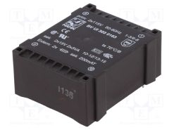 BV UI 303 0163_Μετασχηματιστής: χυτός; 6VA; 115VACx2; 15V; 15V; 200mA; 200mA; PCB