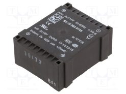 BV UI 303 0143_Μετασχηματιστής: χυτός; 6VA; 115VACx2; 18V; 18V; 166mA; 166mA; PCB