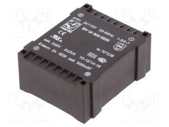 BV UI 303 0225_Μετασχηματιστής: χυτός; 6VA; 115VACx2; 6V; 6V; 500mA; 500mA; PCB