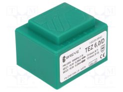 TEZ6/D230/10.5-10.5V_Μετασχηματιστής: χυτός; 6VA; 230VAC; 10