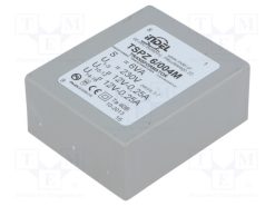 TSPZ6/004_Μετασχηματιστής: χυτός; 6VA; 230VAC; 12V; 12V; 250mA; 250mA; PCB