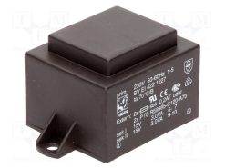 BV EI 422 1227_Μετασχηματιστής: χυτός; 6VA; 230VAC; 15V; 15V; 200mA; 200mA; PCB