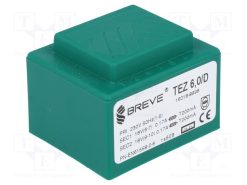 TEZ6/D230/18-18V_Μετασχηματιστής: χυτός; 6VA; 230VAC; 18V; 18V; 166