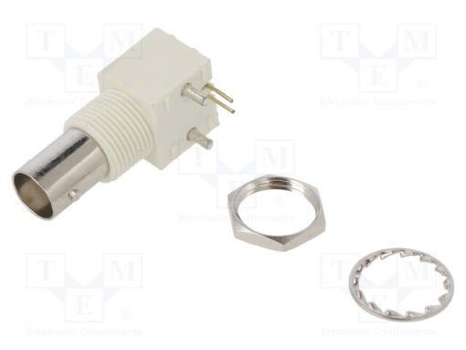 RF1-500-6_Πρίζα; BNC; θηλυκά; γωνιακοί; 50Ω; THT; για πίνακα