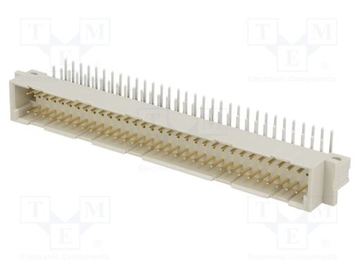 100-964-033_Πρίζα; DIN 41612; τύπου C; αρσενικά; PIN: 64; a+c; THT; γωνιακός 90°