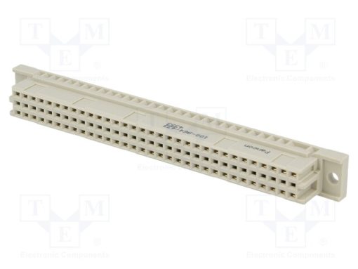 100-964-433_Πρίζα; DIN 41612; τύπου C; θηλυκά; PIN: 64; a+c; THT; ευθύς; Επίχρυση