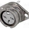 593-0300_Πρίζα; DIN; θηλυκά; PIN: 3; Διάγραμμα: 180°; κόλληση; 34V; 2A; 10mΩ