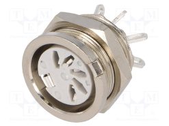 650-0500_Πρίζα; DIN; θηλυκά; PIN: 5; Διάγραμμα: 180°; για πίνακα