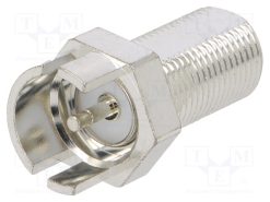 222181_Πρίζα; F; θηλυκά; άκρων; ευθύς; 75Ω; SMT; PTFE; επικασσιτερωμένη