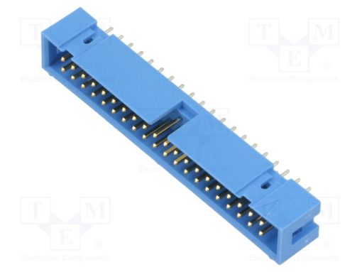 3-1761603-3_Πρίζα; IDC; αρσενικά; PIN: 40; γωνιακός 90°; αγκίστρωσης; THT; Μπλέ