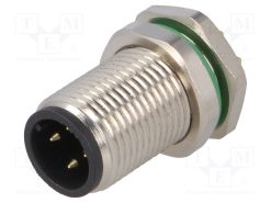 PXMBNI12RPM04DPCM12_Πρίζα; M12; PIN: 4; αρσενικά; κωδικός D-Ethernet; THT; IP67; 250V; 4A