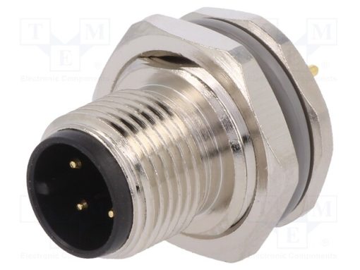 T4140012041-000_Πρίζα; M12; PIN: 4; αρσενικά; κωδικός Α-DeviceNet / CANopen; THT