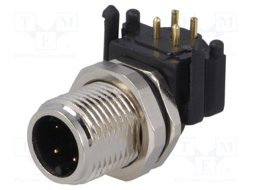 SR-M12A-04P-MM-SF7003-00A(H)_Πρίζα; M12; PIN: 4; αρσενικά; κωδικός Α-DeviceNet / CANopen; THT