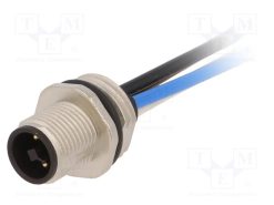 22262016_Πρίζα; M12; PIN: 4; αρσενικά; κωδικός Τ-Power; για πίνακα; αγωγοί