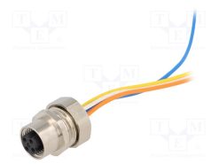 68836 0986 EFC 151 A_Πρίζα; M12; PIN: 4; θηλυκά; κωδικός D-Ethernet; για πίνακα